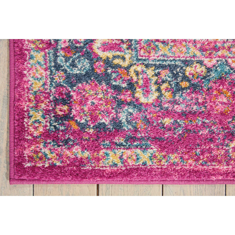 Mercury Row® Abbate Oriental Fuchsia Pink Area Rug & Reviews Wayfair